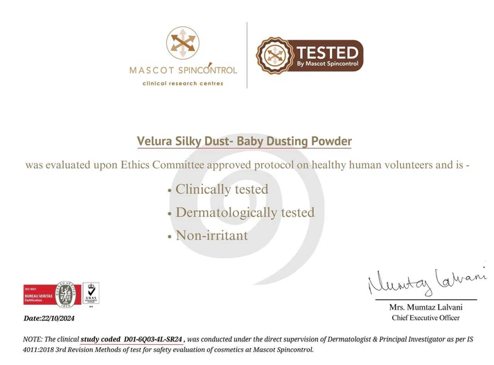 Velura Silky Dust Kids Dusting Powder - Image 2